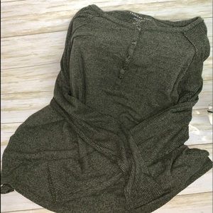 American Eagle Soft and Sexy Plush Five Button Henley Shirt (Size L - 10/12)